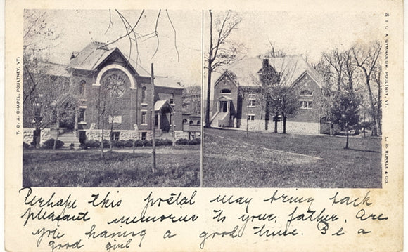 T. C. A. Chapel and Gymnasium, Poultney, VT - Carey's Emporium