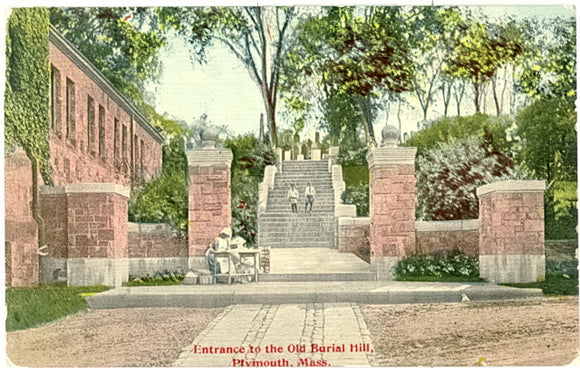 Entrance to the Old Burial Hill, Plymouth, MA - Carey's Emporium