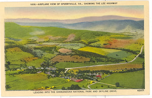 Airplane View of Sperryville, VA - Carey's Emporium