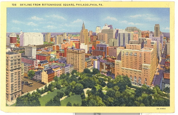 Skyline from Rittenhouse Square, Philadelphia, PA - Carey's Emporium
