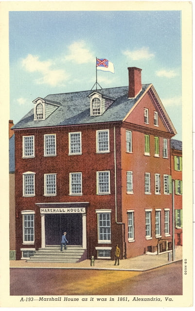 Marshall House as it was in 1861, Alexandria, VA - Carey's Emporium