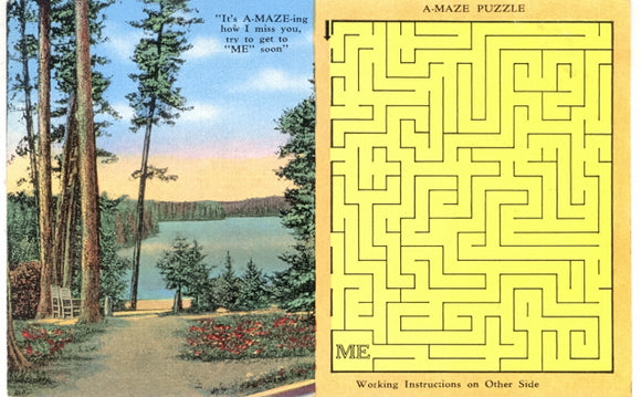 Maze Puzzle Card - Carey's Emporium