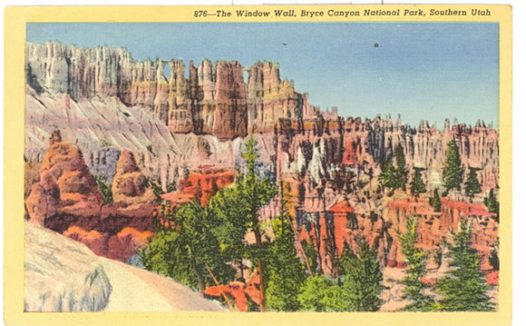 The Window Wall, Bryce Canyon National Park, Southern Utah - Carey's Emporium
