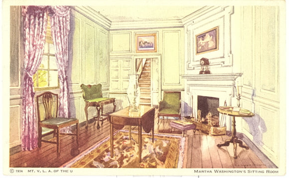 Martha Washington's Sitting Room, Mount Vernon, VA - Carey's Emporium