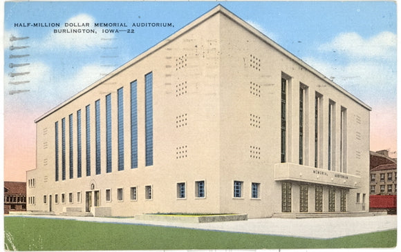 Half-Million Dollar Memorial Coliseum, Burlington, IA - Carey's Emporium