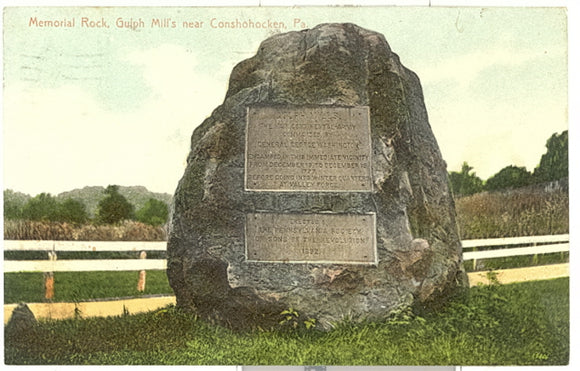 Memorial Rock, Gulph Mill's near Conshohocken, PA - Carey's Emporium
