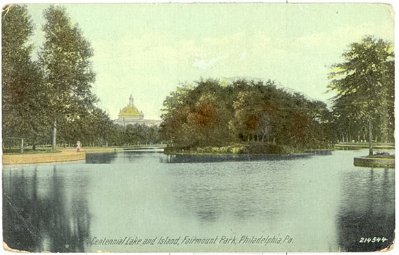 Centennial Lake and Island, Fairmount Park, Philadelphia, PA - Carey's Emporium
