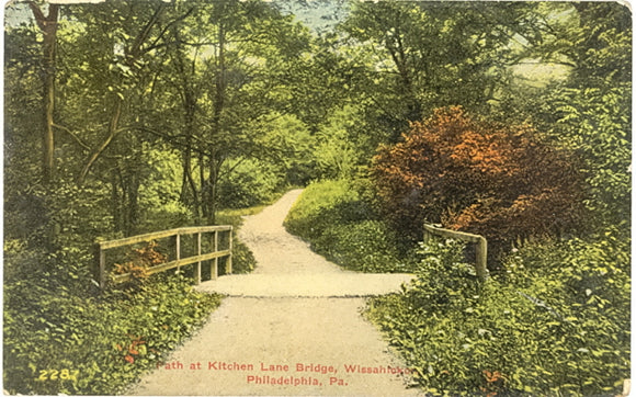 Path at Kitchen Lane Bridge, Wissahickon, Philadelphia, PA - Carey's Emporium