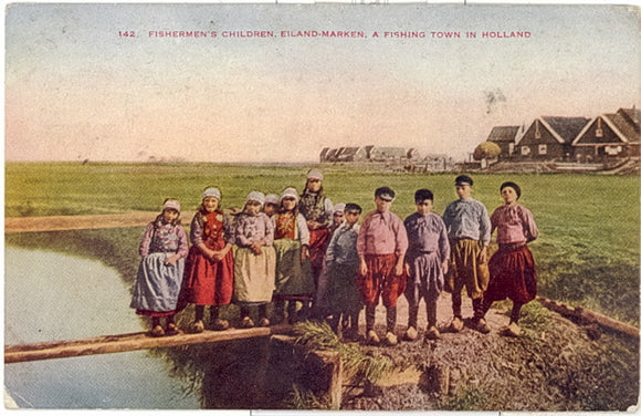 Fishermen's Children, Eiland-Marken, A Fishing Town in Holland - Carey's Emporium