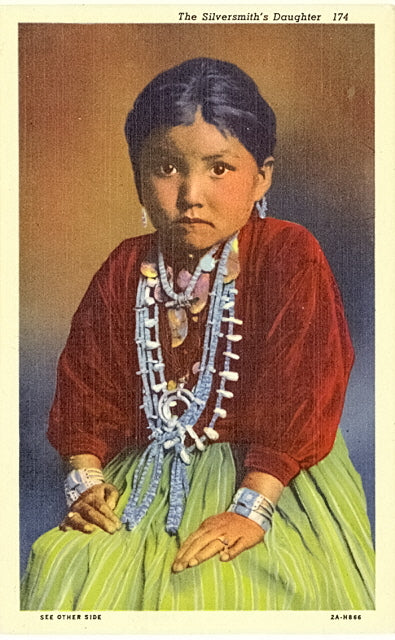 Navajo Indian Girl, the Silversmith's Daughter - Carey's Emporium