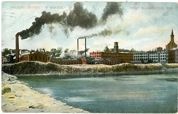 Factory District in Winter, Post Washington, WI - Carey's Emporium