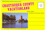 Greetings From Beautiful Chautauqua County Vacationland, NY Souvenir Folder - Carey's Emporium