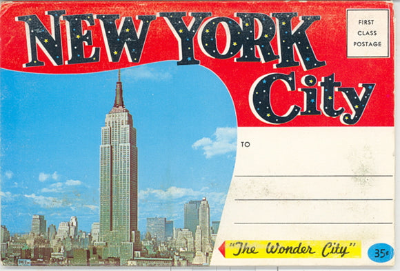 Greetings From New York City, NY Souvenir Folder - Carey's Emporium