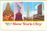 Greetings From New York City, NY Souvenir Folder - Carey's Emporium