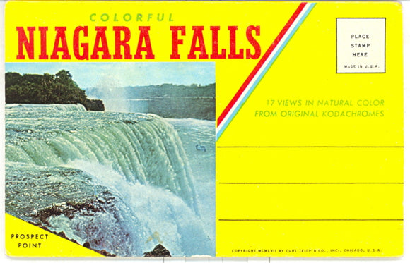 Colorful Niagara Falls, Niagara Falls, NY Souvenir Folder - Carey's Emporium