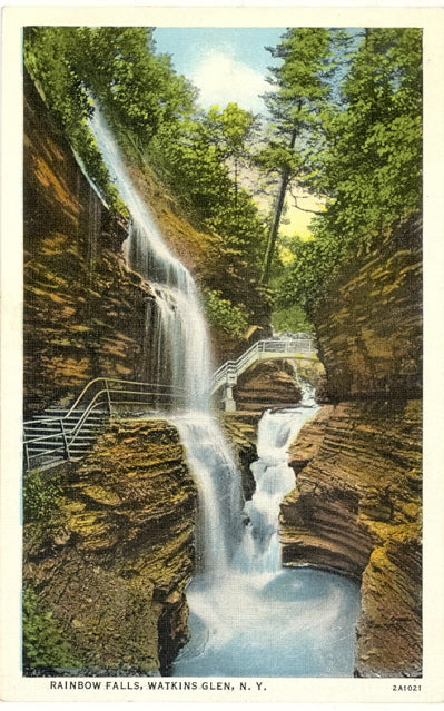 Rainbow Falls, Watkins Glen, NY - Carey's Emporium