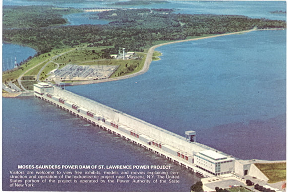 Moses Saunders Power Dam, Massena, NY - Carey's Emporium