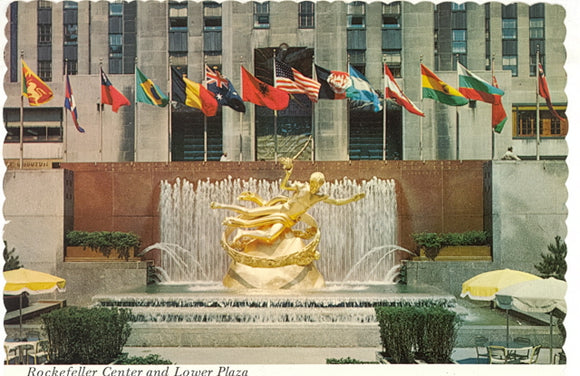 Rockefeller Center and Lower Plaza, New York City, NY - Carey's Emporium
