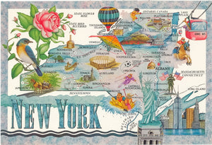 New York Map, NY - Carey's Emporium