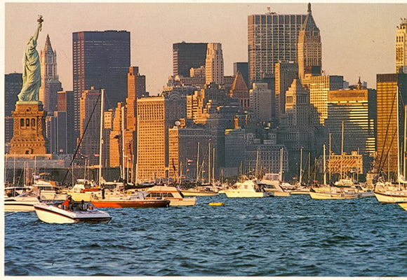 Statue of Liberty and Skyline, New York City, NY - Carey's Emporium
