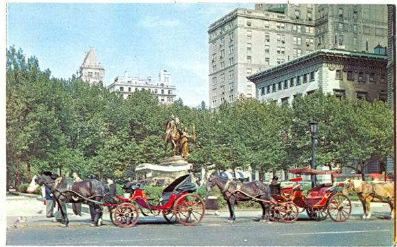 Horse-Drawn Carriages on 59th Street, New York City, NY - Carey's Emporium