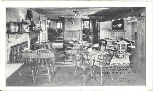 Original Room, Alice McCollister Restaurant, New York City, NY - Carey's Emporium