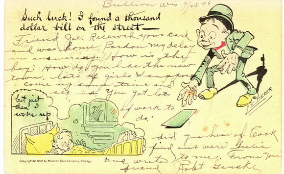 Lederer Signed.  Such Luck! I found a thousand dollar bill on the street - Carey's Emporium