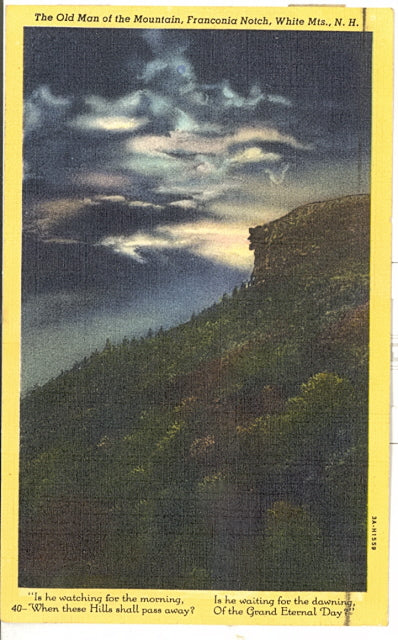 The Old Man of the Mountains, Franconia Notch, White Mountains, NH - Carey's Emporium