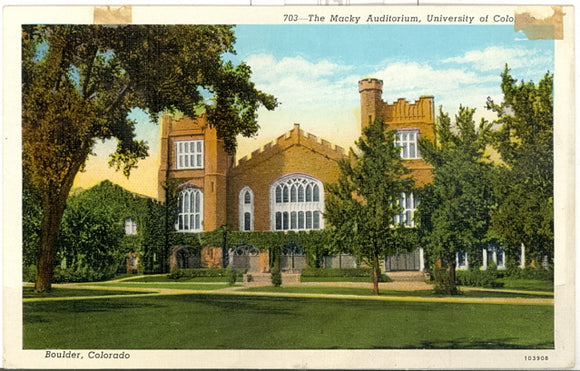 Macky Auditorium, University of Colorado, Boulder, CO - Carey's Emporium
