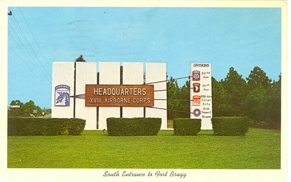 South Entrance to Fort Bragg, NC - Carey's Emporium