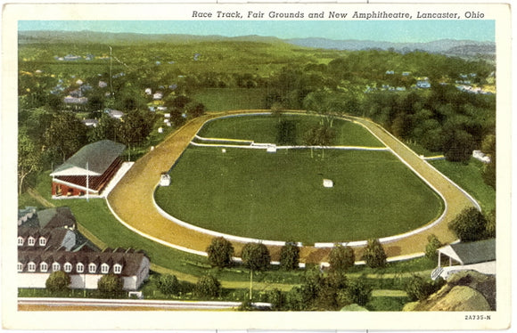 Race Track, Fair Grounds and New Amphitheatre, Lancaster, OH - Carey's Emporium