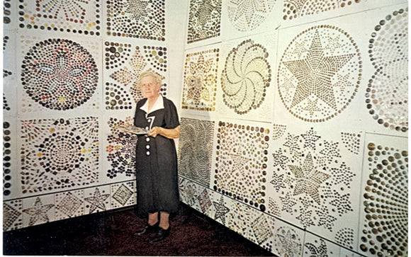 Part of Mrs. Warther's collection of 50,000 buttons, No duplication, Warther Carvings, Dover, OH - Carey's Emporium