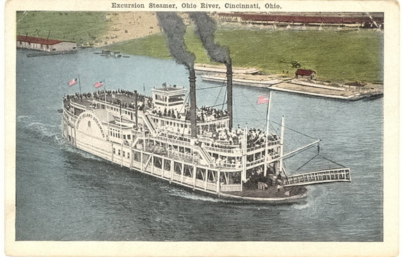 Excursion Steamer, Ohio River, Cincinnati, OH - Carey's Emporium