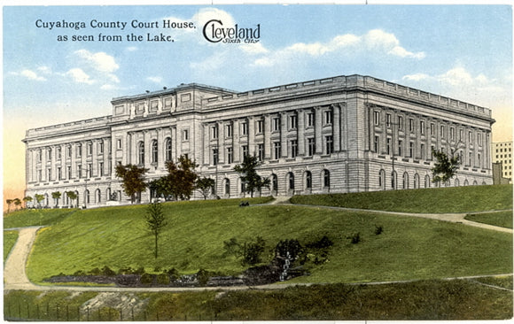 Cuyahota County Court House, as seen from the Lake, Cleveland, OH - Carey's Emporium