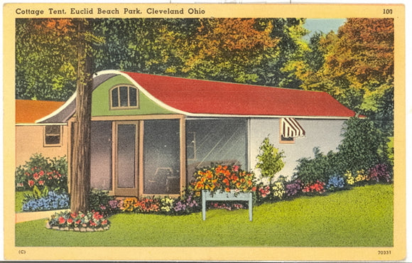 Cottage Tent, Euclid Beach Park, Cleveland, OH - Carey's Emporium