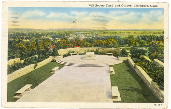 Will Rogers Tomb and Garden, Claremore, OK - Carey's Emporium