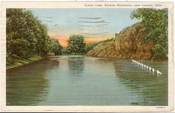 Sunset Lake, Wichita Mountains, near Lawton, OK - Carey's Emporium