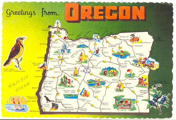Greetings From Oregon - Carey's Emporium