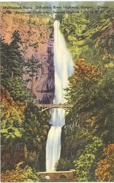 Multnomah Falls, Columbia River Highway, OR - Carey's Emporium