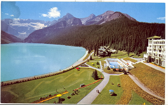 Lake Louise, Victoria Glacier and the Chateau Grounds, Banff National Park, Canadian Rockies - Carey's Emporium