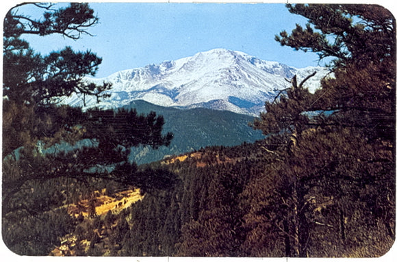 Pikes Peak , alt. 14,110 ft., from the Rampart Range Road, Pikes Peak Region, CO - Carey's Emporium
