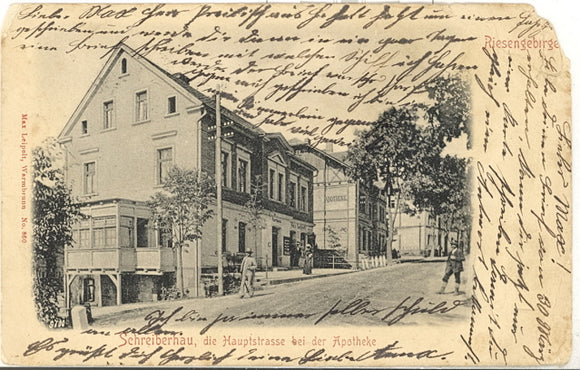 Hauptstrasse bei der Apotheke, Schreiberhau - Carey's Emporium