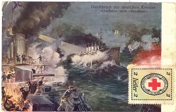 Durchbruch der deutichen Kreuzer Goeben und Breslau - Carey's Emporium