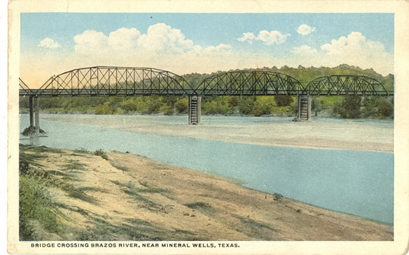 Bridge Crossing Brazos River, near Mineral Wells, TX - Carey's Emporium
