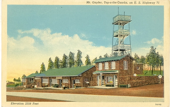 Mt. Gayler, Top-o-the-Ozarks, on U.S. Highway 71, AR - Carey's Emporium