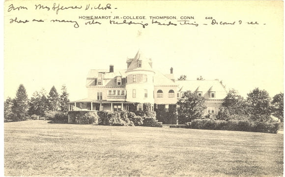 Howe-Marot Jr. College, Thompson, CT - Carey's Emporium