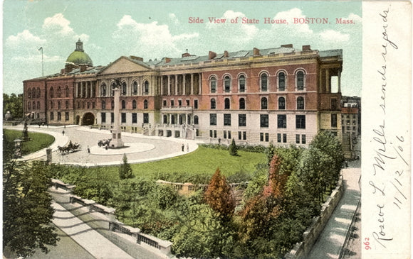 Side View of State House, Boston, MA - Carey's Emporium