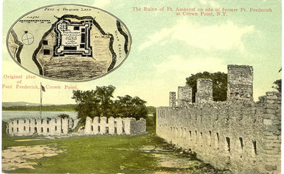 The Ruins of Ft. Amherst on site of former Ft. Frederick at Crown Point, NY - Carey's Emporium