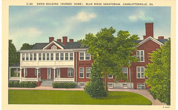 Davis Building, Nurses Home, Blue Ridge Sanatorium, Charlottesville, VA - Carey's Emporium
