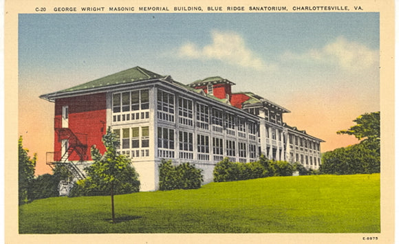 George Wright Masonic Memorial Building, Blue Ridge Sanatorium, Charlottesville, VA - Carey's Emporium